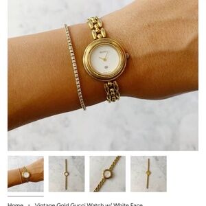 Gold Gucci Vintage 1100 Series Watch